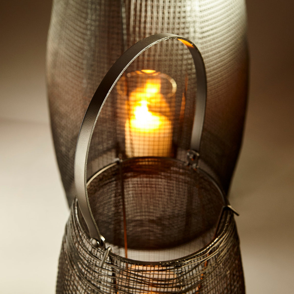 Gauze Candleholder | Large Modern Candleholder