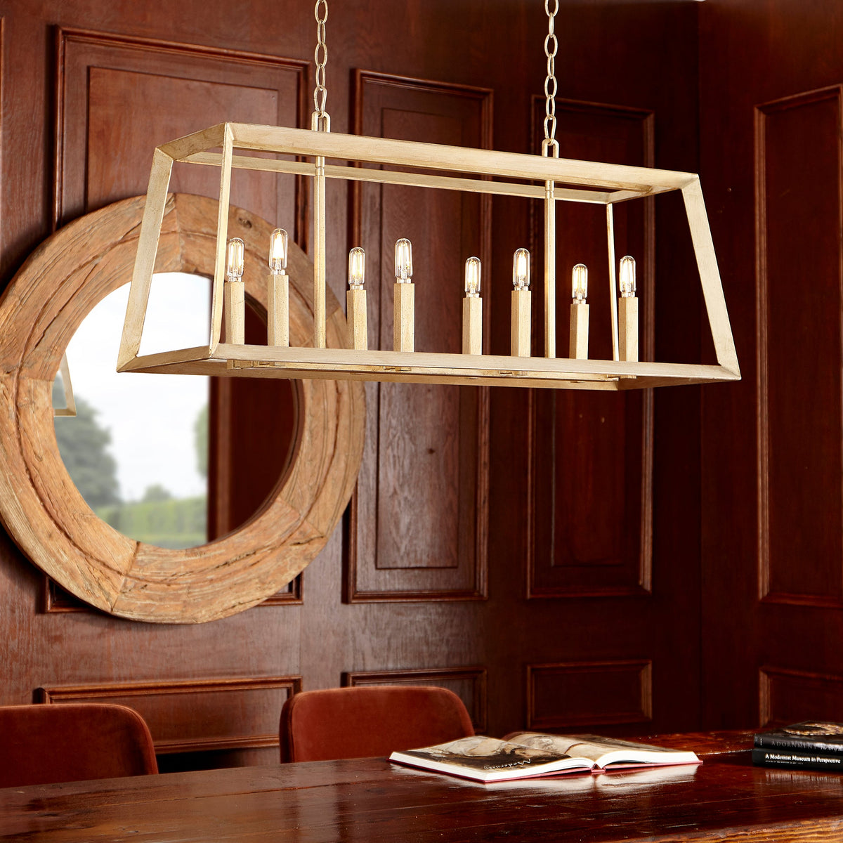 Hyperion 8 Light Island | Small Industrial Pendant Light