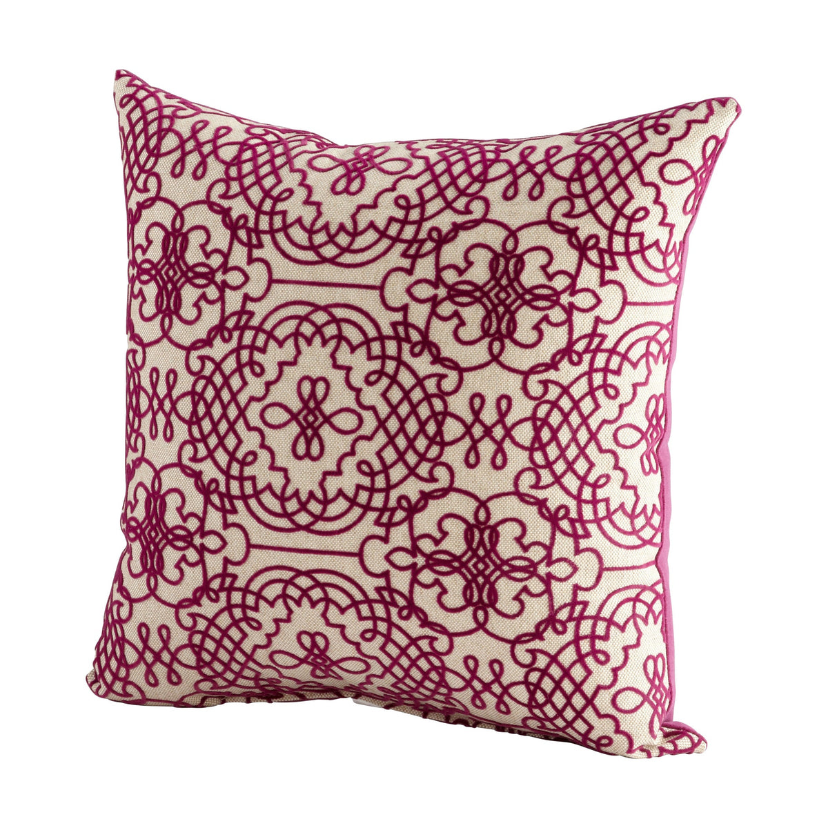St. Lucia Purple and White Decorative Throw Pillow Cover – 18x18 Polyester Cushion Case