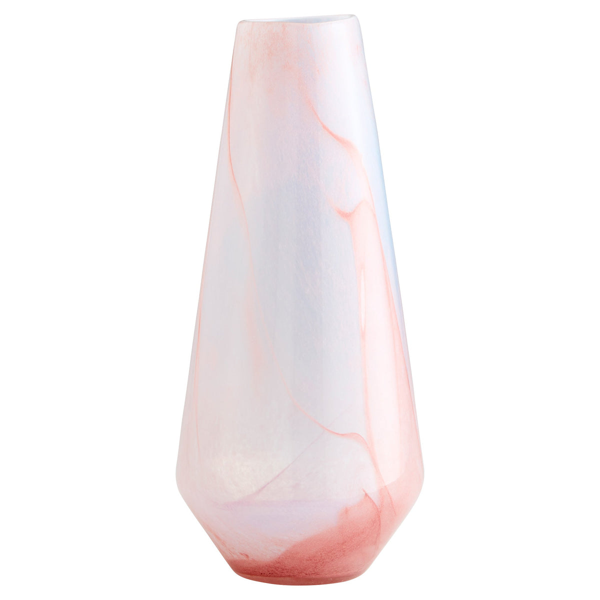 Atria Vase | Pink – Large – Modern Glass Vase for Home Decor, Floral Arrangements & Centerpieces