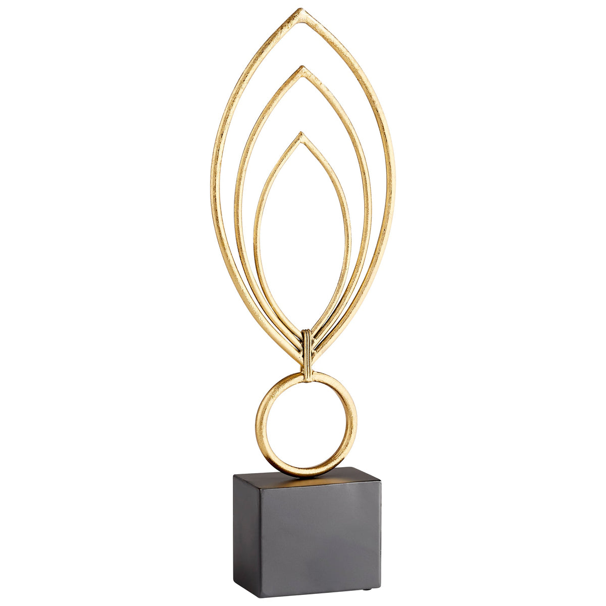 Nova Sculpture | Gold & Black | Elegant Gold & Black Sculpture