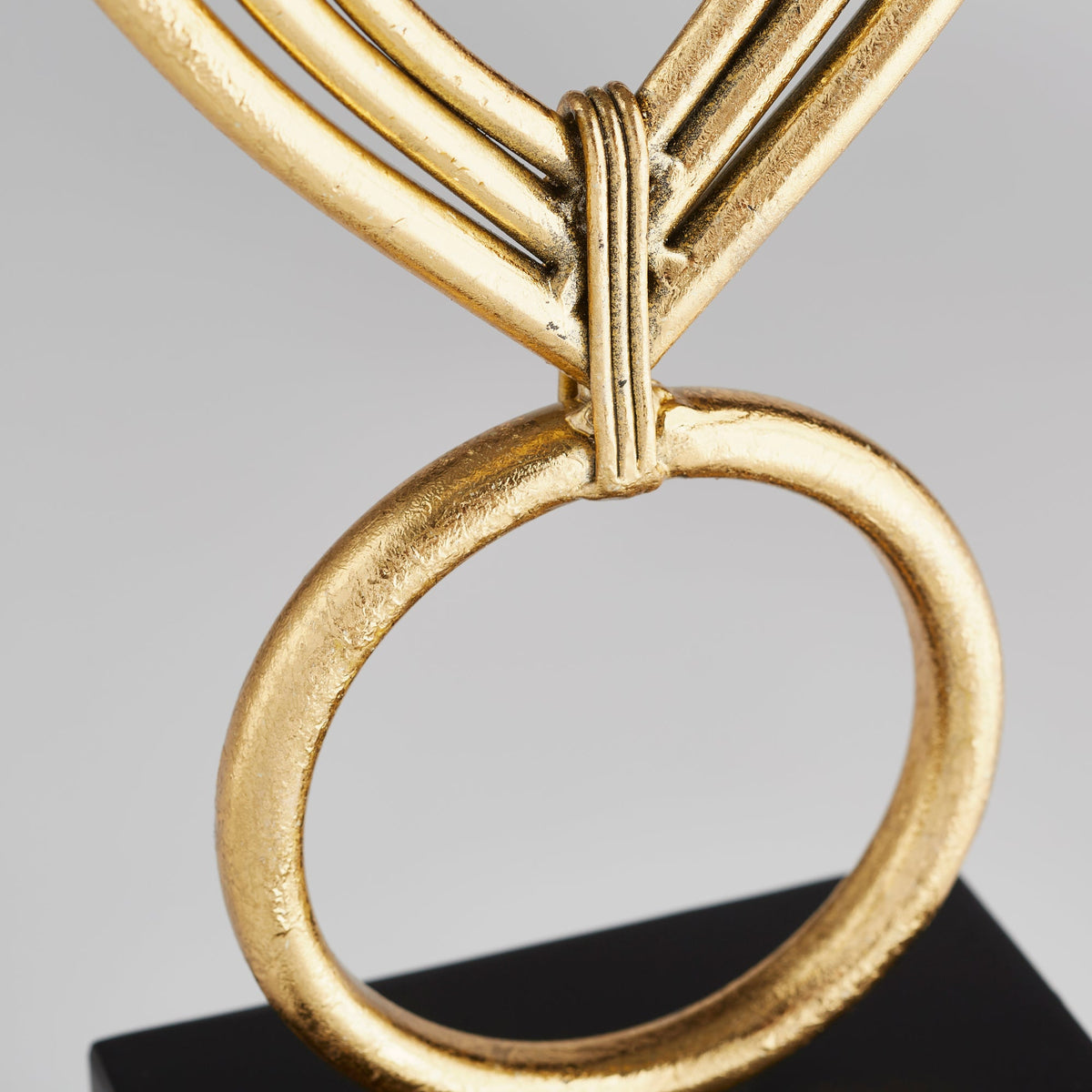Nova Sculpture | Gold & Black | Elegant Gold & Black Sculpture